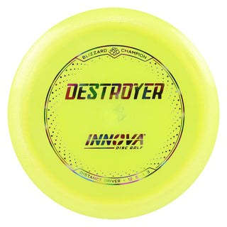 Innova Disc Golf Champion Blizzard Destroyer Driver 12/5/-1/3 Yellow/Jellybean 157 grams