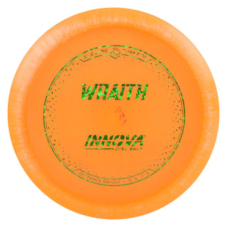 Innova Disc Golf Champion Blizzard Wraith Distance Driver 11/5/-1/3 Orange/Green Shatter 154 grams