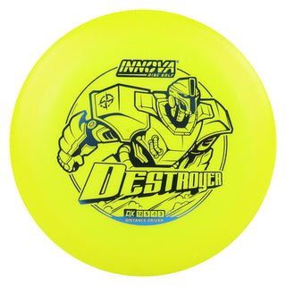 Innova Disc Golf DX Destroyer Distance Driver 12/5/-1/3 Yellow/Navy 146 grams
