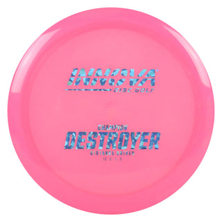Innova Disc Golf Champion Destroyer Distance Driver 12/5/-1/3 Pink/Blue Shatter 172 grams