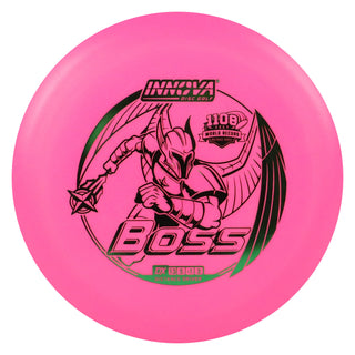 Innova Disc Golf DX Boss Distance Driver 13/5/-1/3 Pink/Green 172 grams