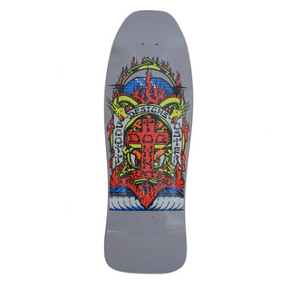 Dogtown Skateboard Complete Scott Oster 80s Reissue Grey Old School 10.3" x 30.7"