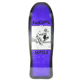 Dogtown Skateboard Complete Suicidal Pool Skater Re-Issue Black Fade Purple Old School 10.125" x 30.325"