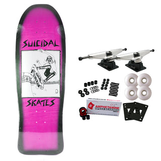Dogtown Skateboard Complete Suicidal Pool Skater Re-Issue Blue Fade Pink Old School 10.125" x 30.325"