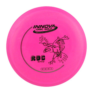 Innova Disc Golf DX Roc Midrange Disc 4/4/0/3 Pink/Green 149 grams