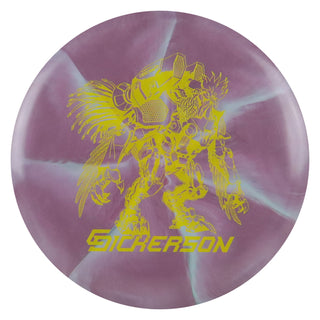 Discraft Disc Golf Chris Dickerson Robot Chicken ESP Swirl Buzzz Midrange 5/4-1/1 Purple/Yellow 177-180g