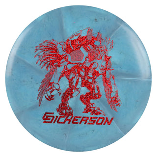 Discraft Disc Golf Chris Dickerson Robot Chicken ESP Swirl Buzzz Midrange 5/4-1/1 Dusk Blue/Red Shimmer 177-180g