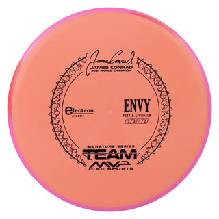 Axiom Disc Golf Electron James Conrad Signature Envy Putter Mango/Pink Red 172 grams