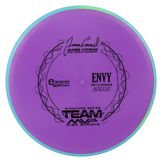 Axiom Disc Golf Electron Soft James Conrad Signature Envy Putter Purple/Blue Green 173 grams