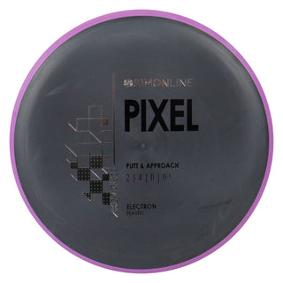 Axiom Disc Golf Simon Line Electron Lizotte Pixel Putter 2/4/0/0.5 Black/Purple 173 grams