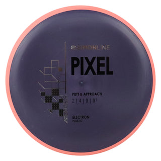 Axiom Disc Golf Simon Line Electron Lizotte Pixel Putter 2/4/0/0.5 Black/Peach 170 grams