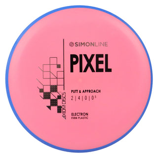 Axiom Disc Golf Simon Line Electron Firm Lizotte Pixel Putter 2/4/0/0.5 Light Red/Blue 172 grams