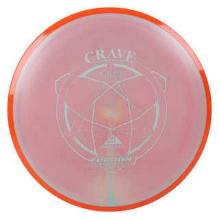 Axiom Disc Golf Fission Crave Fairway Driver 6.5/5/-1/1 Dark Blush/Orange 146 grams