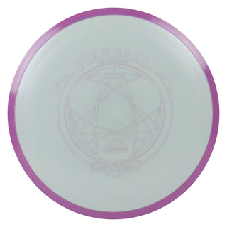 Axiom Disc Golf Fission Fireball Distance Driver 9/4/0/3.5 Grey/Purple 168 grams