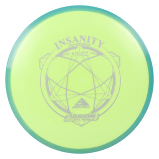 Axiom Disc Golf Fission Insanity Distance Driver 9/5/-2/1.5 Lime/Teal 149 grams