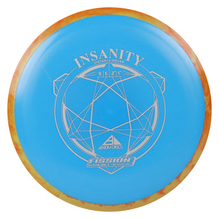 Axiom Disc Golf Fission Insanity Distance Driver 9/5/-2/1.5 Blue/Burnt Orange 164 grams