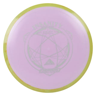Axiom Disc Golf Fission Insanity Distance Driver 9/5/-2/1.5 Light Purple/Yellow Orange 167 grams