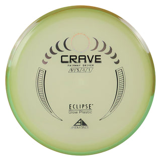 Axiom Disc Golf Eclipse Glow Crave Fairway Driver 6.5/5/-1/1 Glow/Sage Blend 168 grams
