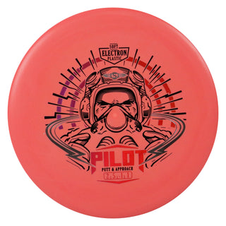 Streamline Disc Golf Electron Pilot Soft Putter 2/5/0/1 Red/Purple Red 170 grams