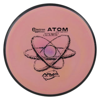 MVP Disc Golf Electron Atom Soft Putter 3/3/0/1 Dark Peach 172 grams