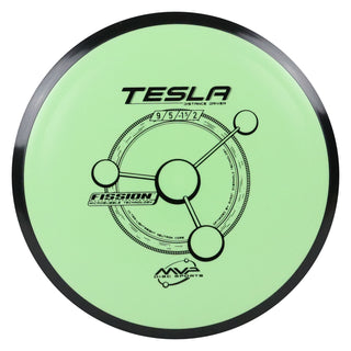 MVP Disc Golf Fission Tesla Distance Driver 9/5/-1/2 Light Green 149 grams