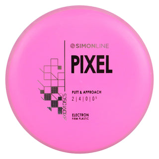 Axiom Disc Golf Simon Line Electron Firm Lizotte Pixel Putter 2/4/0/0.5 Pink/Pink 166 grams