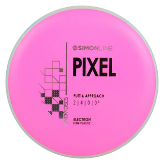 Axiom Disc Golf Simon Line Electron Firm Lizotte Pixel Putter 2/4/0/0.5 Pink/Grey Blue 166 grams