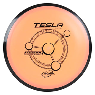 MVP Disc Golf Fission Tesla Distance Driver 9/5/-1.5/2 Peach 150 grams