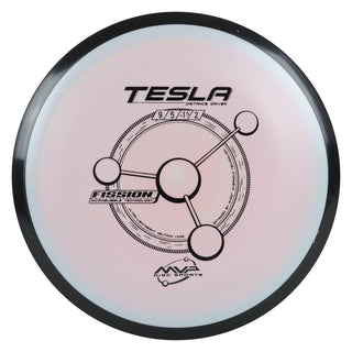 MVP Disc Golf Fission Tesla Distance Driver 9/5/-1.5/2 Dark Blush 15 grams