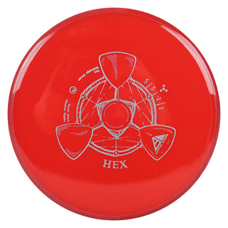 Axiom Disc Golf Neutron Hex Midrange 5/5/-1/1 Red/Red 175 grams
