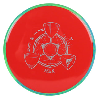 Axiom Disc Golf Neutron Hex Midrange 5/5/-1/1 Red/Green Blue 167 grams