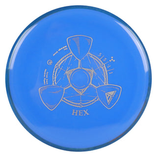 Axiom Disc Golf Neutron Hex Midrange 5/5/-1/1 Blue/Navy Blend 167 grams