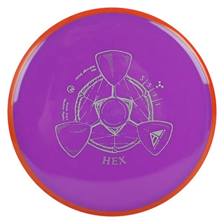 Axiom Disc Golf Neutron Hex Midrange 5/5/-1/1 Purple/Orange Red 174 grams