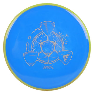 Axiom Disc Golf Neutron Hex Midrange 5/5/-1/1 Blue/Yellow Orange 175 grams