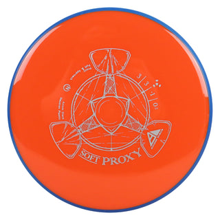 Axiom Disc Golf Neutron Soft Proxy Putter 3/3/-1/0.5 Orange/Navy 169 grams