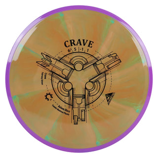 Axiom Disc Golf Cosmic Neutron Crave Fairway Driver 6.5/5/-1/1 Burnt Orange/Purple 164 grams