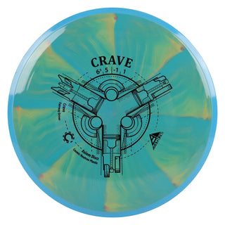 Axiom Disc Golf Cosmic Neutron Crave Fairway Driver 6.5/5/-1/1 Green Orange/Blue 162 grams