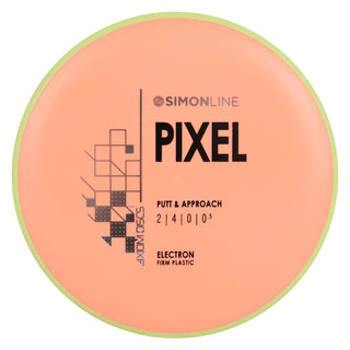 Axiom Disc Golf Simon Line Electron Firm Lizotte Pixel Putter 2/4/0/0.5 Mango/Yellow 171 grams