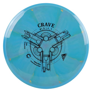 Axiom Disc Golf Cosmic Neutron Crave Fairway Driver 6.5/5/-1/1 Blue Green/Blue 172 grams