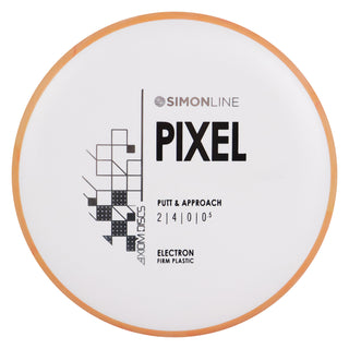 Axiom Disc Golf Simon Line Electron Firm Lizotte Pixel Putter 2/4/0/0.5 White/Orange Red 168 grams