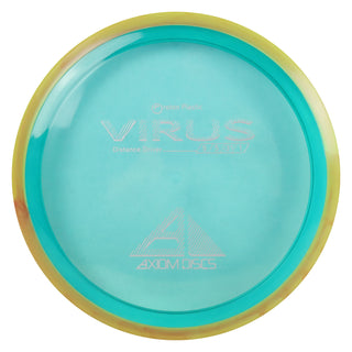 Axiom Disc Golf Proton Virus Distance Driver 9/5/-3.5/1 Turquoise/Yellow Orange 168 grams