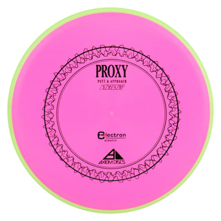 Axiom Disc Golf Electron Proxy Putter 3/3/-1/0.5 Pink/Lime 165 grams