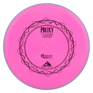 Axiom Disc Golf Electron Proxy Soft Putter 3/3/-1/0.5 Pink/Purple 174 grams