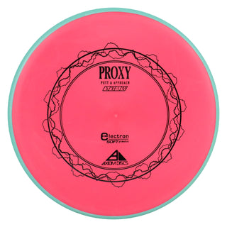 Axiom Disc Golf Electron Proxy Soft Putter 3/3/-1/0.5 Red/Teal 167 grams