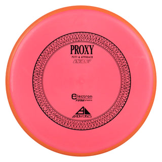 Axiom Disc Golf Electron Proxy Firm Putter 3/3/-1/0.5 Red/Orange 166 grams