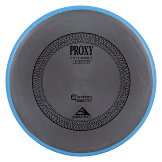 Axiom Disc Golf Electron Proxy Firm Putter 3/3/-1/0.5 Black/Blue 166 grams