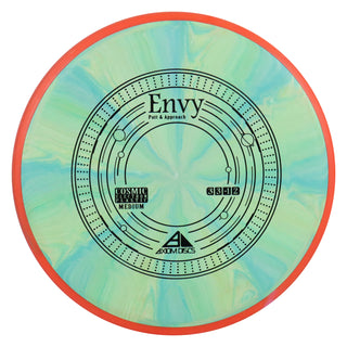 Axiom Disc Golf Cosmic Electron Envy Putter 3/3/0/2 Green/Red 167 grams