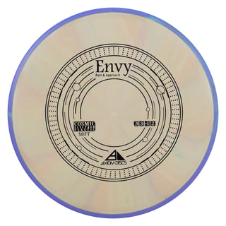 Axiom Disc Golf Cosmic Electron Envy Soft Putter 3/3/0/2 Tan/Indigo 167 grams