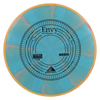 Axiom Disc Golf Cosmic Electron Envy Firm Putter 3/3/0/2 Blue/Mango 167 grams