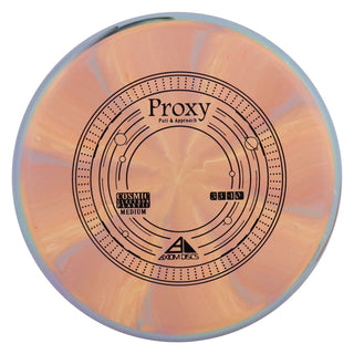 Axiom Disc Golf Cosmic Electron Proxy Putter 3/3/-1/0.5 Dark Peach/Purple 165 grams